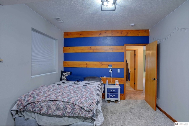 10419 N 150th St, Bennington, NE 68007 - carpeted bedroom with a textured ceiling