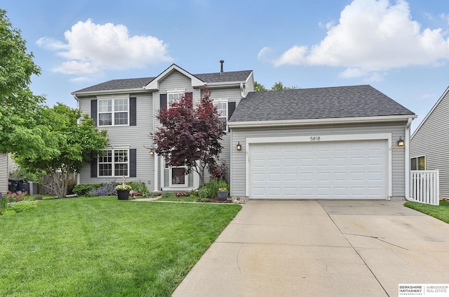 5818 S 159th St, Omaha, NE 68135 - view of front of house with driveway and an attached garage