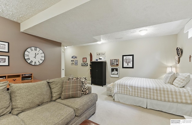 5818 S 159th St, Omaha, NE 68135 - carpeted bedroom with a textured ceiling