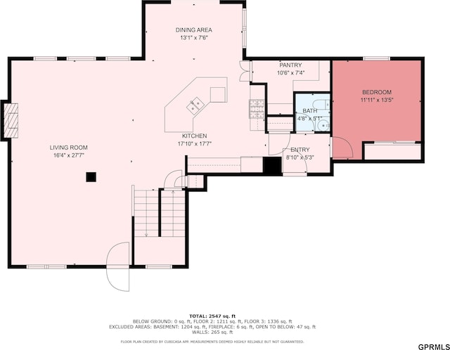 15218 Vane St, Bennington, NE 68007 - view of property floor plan