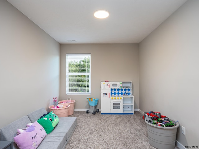 15218 Vane St, Bennington, NE 68007 - recreation room featuring carpet flooring