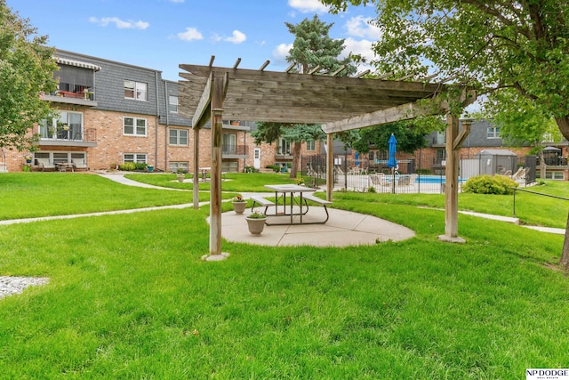 12726 Gail Plz Unit 107, Omaha, NE 68137 - view of property's community with a pergola