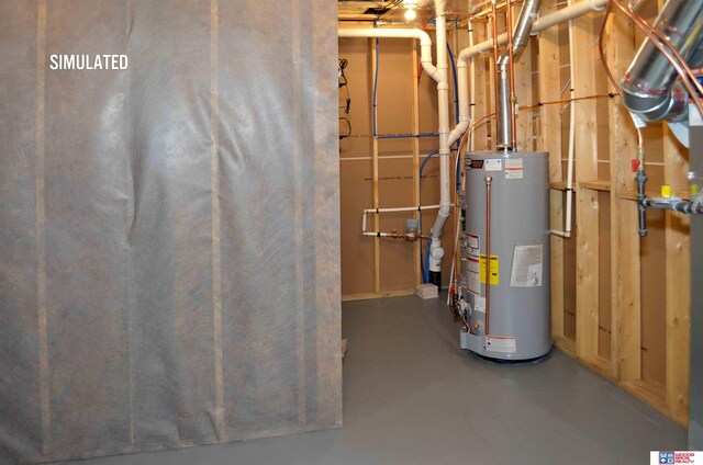 512 Deep Water Bay, Lincoln, NE 68527 - unfinished below grade area featuring water heater