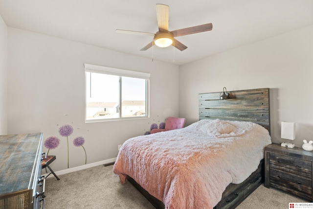 7775 N 149th St, Bennington, NE 68007 - carpeted bedroom with baseboards and ceiling fan