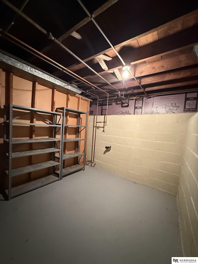 3836 Drexel St, Omaha, NE 68107 - view of unfinished basement