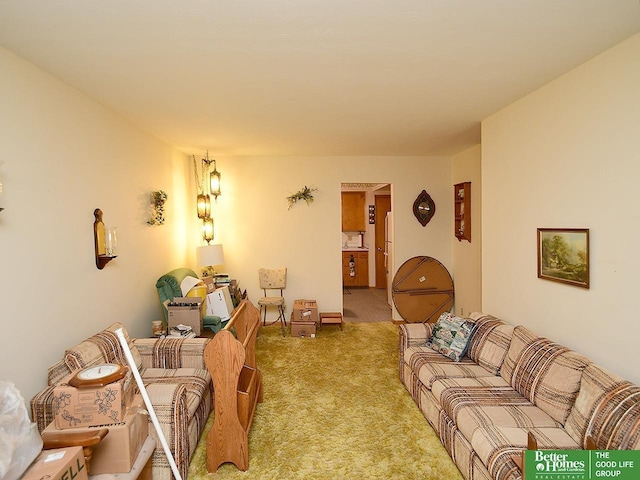 1609 N 71st St, Lincoln, NE 68505 - living room with light colored carpet