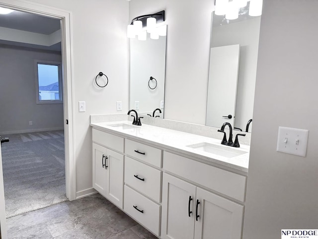 17010 Daniel St, Bennington, NE 68007 - full bath with double vanity and baseboards