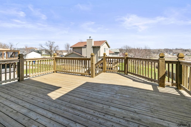 10103 S 11th St, Bellevue, NE 68123 - wooden deck with a residential view
