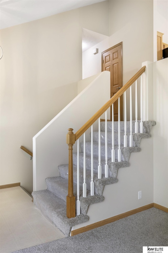 3015 N 144th Ter, Omaha, NE 68116 - staircase with baseboards