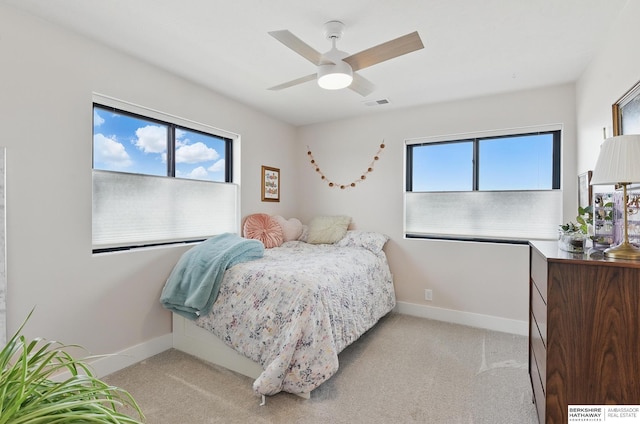 11065 N 171st St, Bennington, NE 68007 - carpeted bedroom featuring baseboards and ceiling fan