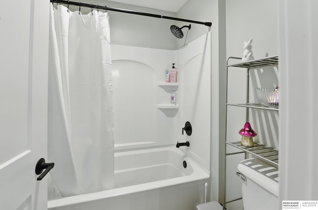 11065 N 171st St, Bennington, NE 68007 - full bathroom with shower / bath combo with shower curtain and toilet