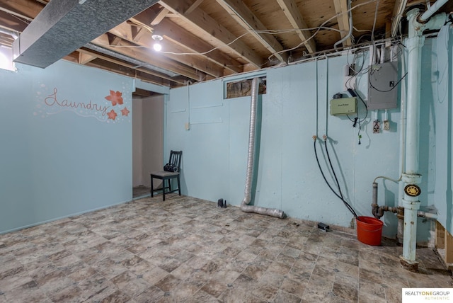 12180 Pedersen Dr, Omaha, NE 68144 - unfinished below grade area with electric panel