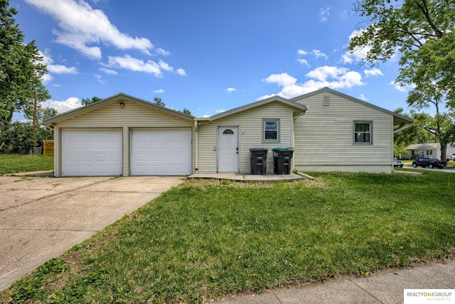12180 Pedersen Dr, Omaha, NE 68144 - single story home featuring a front yard and driveway