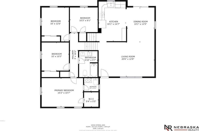 8261 Stephanie Ln, Bellevue, NE 68147 - home floor plan