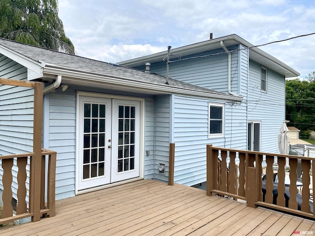 1501 Mildred Ave, Bellevue, NE 68005 - wooden deck featuring french doors