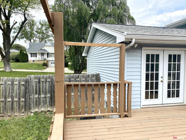 1501 Mildred Ave, Bellevue, NE 68005 - wooden deck featuring french doors