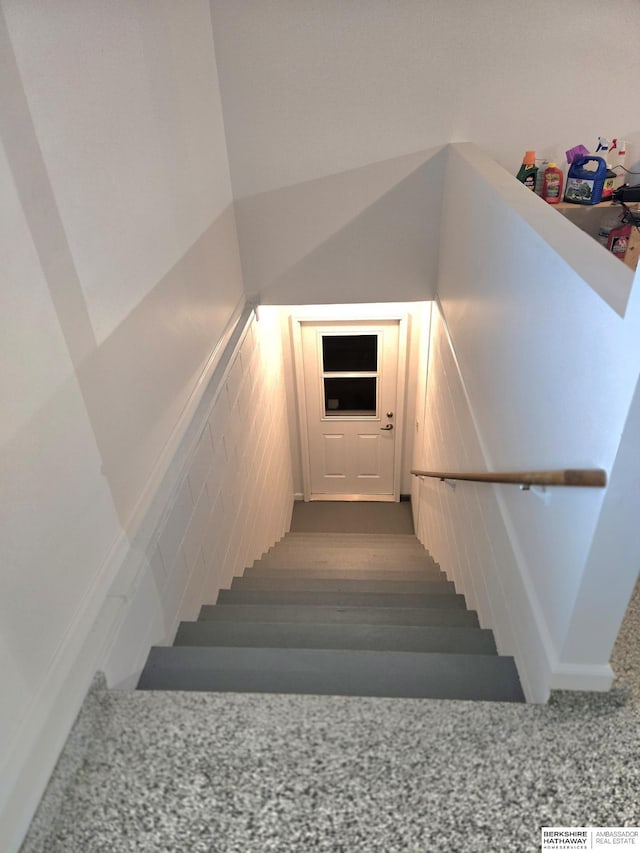 2205 Hidden Canyon Rd, Plattsmouth, NE 68048 - stairway featuring carpet