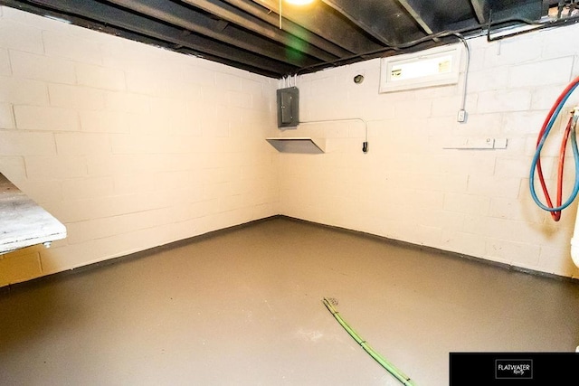 4518 Redick Ave, Omaha, NE 68152 - below grade area with electric panel and concrete block wall