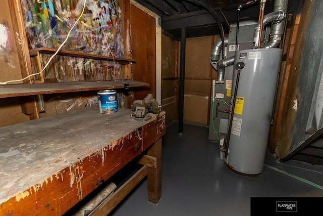 4518 Redick Ave, Omaha, NE 68152 - unfinished basement featuring water heater