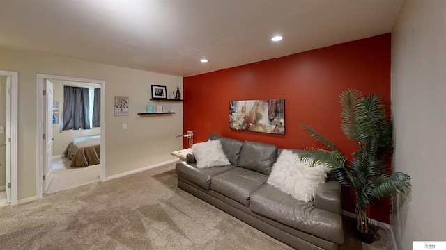 1609 N 208th St, Elkhorn, NE 68022 - carpeted living room with recessed lighting and baseboards