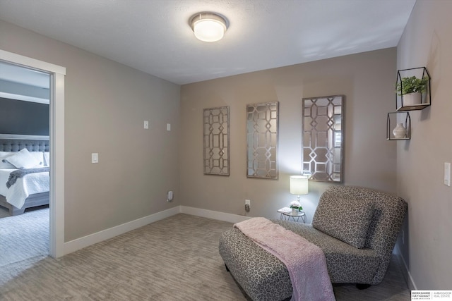 2203 N 188th Ave, Elkhorn, NE 68022 - sitting room with baseboards and carpet floors