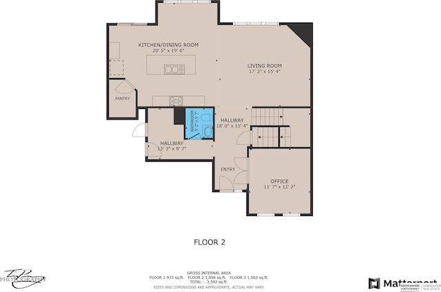 2203 N 188th Ave, Elkhorn, NE 68022 - property floor plan
