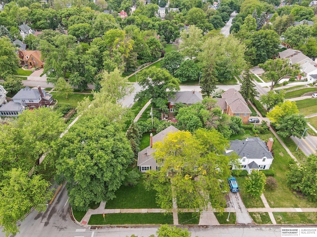 5119 Hamilton St, Omaha, NE 68132 - aerial view of residential area with a tree filled landscape