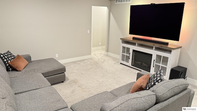 12667 161st Ave, Bennington, NE 68007 - living room featuring carpet floors and baseboards