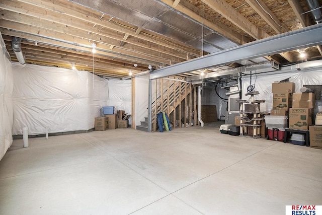 10202 N 152nd Ave, Bennington, NE 68007 - unfinished below grade area featuring stairs