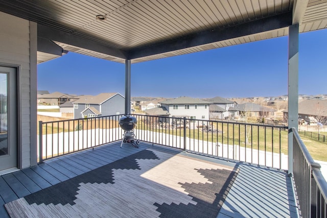 7316 Gerald Ave, Lincoln, NE 68516 - deck featuring a residential view and area for grilling