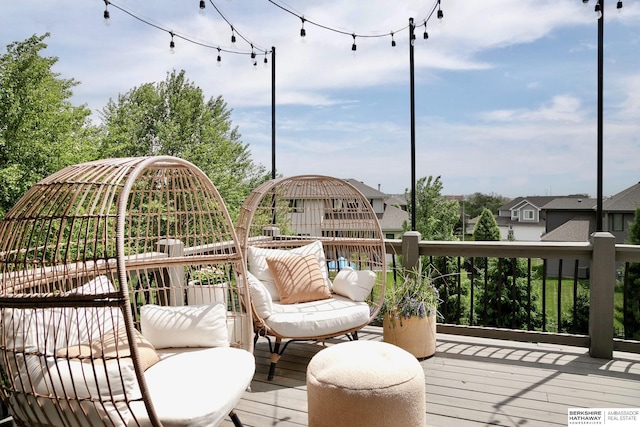 1611 S 208th St, Omaha, NE 68022 - view of wooden deck