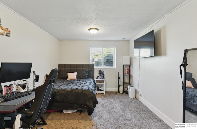5135 N 159th Cir, Omaha, NE 68116 - bedroom with carpet flooring, a textured ceiling, and baseboards