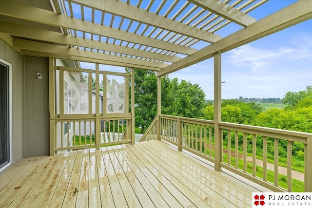 6713 N 148th St, Omaha, NE 68116 - deck featuring a pergola