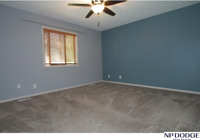 5807 S 136th St, Omaha, NE 68137 - carpeted empty room with a ceiling fan and baseboards