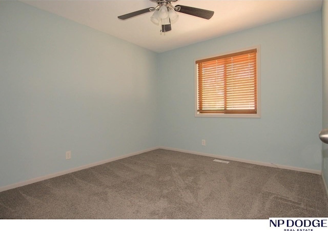 5807 S 136th St, Omaha, NE 68137 - unfurnished room with carpet, ceiling fan, and baseboards