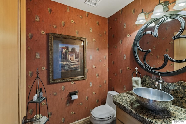4725 S 184th Plz, Omaha, NE 68135 - bathroom with vanity, toilet, and baseboards