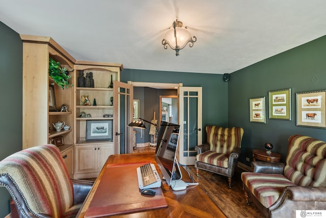 4725 S 184th Plz, Omaha, NE 68135 - home office with wood finished floors
