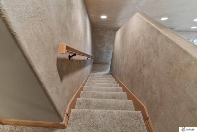 4725 S 184th Plz, Omaha, NE 68135 - staircase with recessed lighting