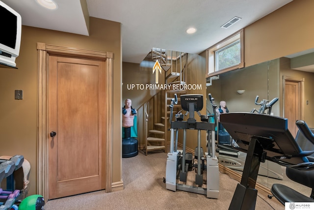 4725 S 184th Plz, Omaha, NE 68135 - workout area with recessed lighting and carpet
