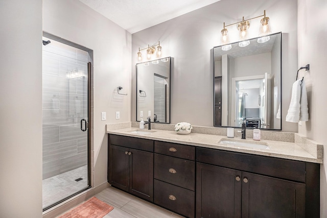 630 N 46th St, Omaha, NE 68132 - full bathroom featuring a stall shower and double vanity