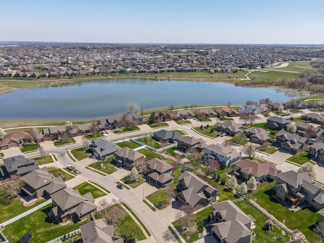 19677 Lamont St, Omaha, NE 68130 - aerial overview of property's location with nearby suburban area and a large body of water