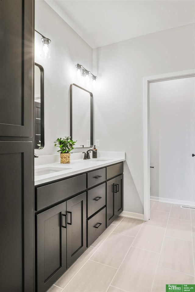 5508 N 212th St, Elkhorn, NE 68022 - full bath with double vanity and baseboards