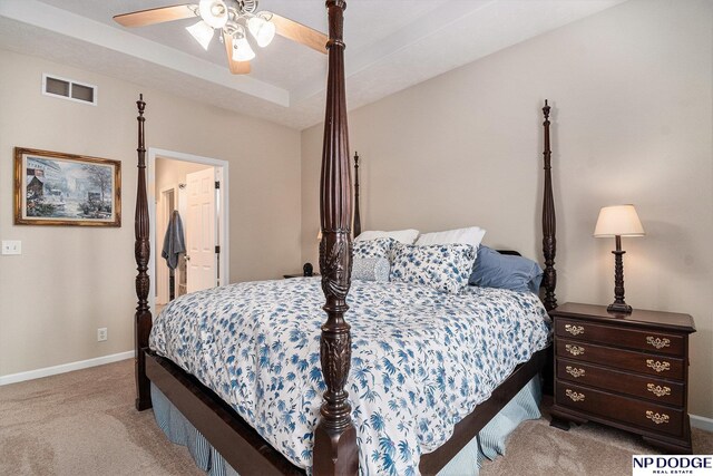 7409 N 160th St, Bennington, NE 68007 - carpeted bedroom featuring baseboards and a ceiling fan