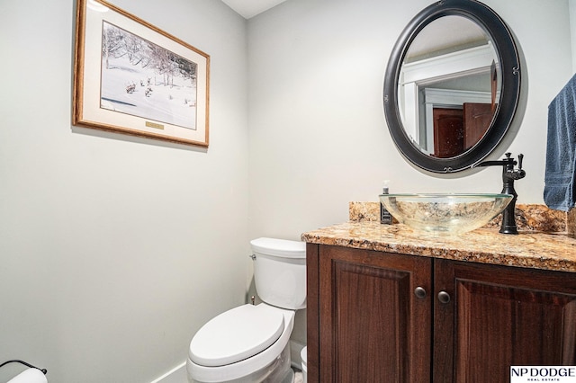7409 N 160th St, Bennington, NE 68007 - half bathroom with toilet and vanity