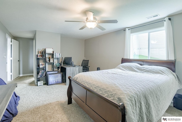 2206 Alexandra Rd, Papillion, NE 68133 - bedroom featuring carpet, a ceiling fan, and baseboards