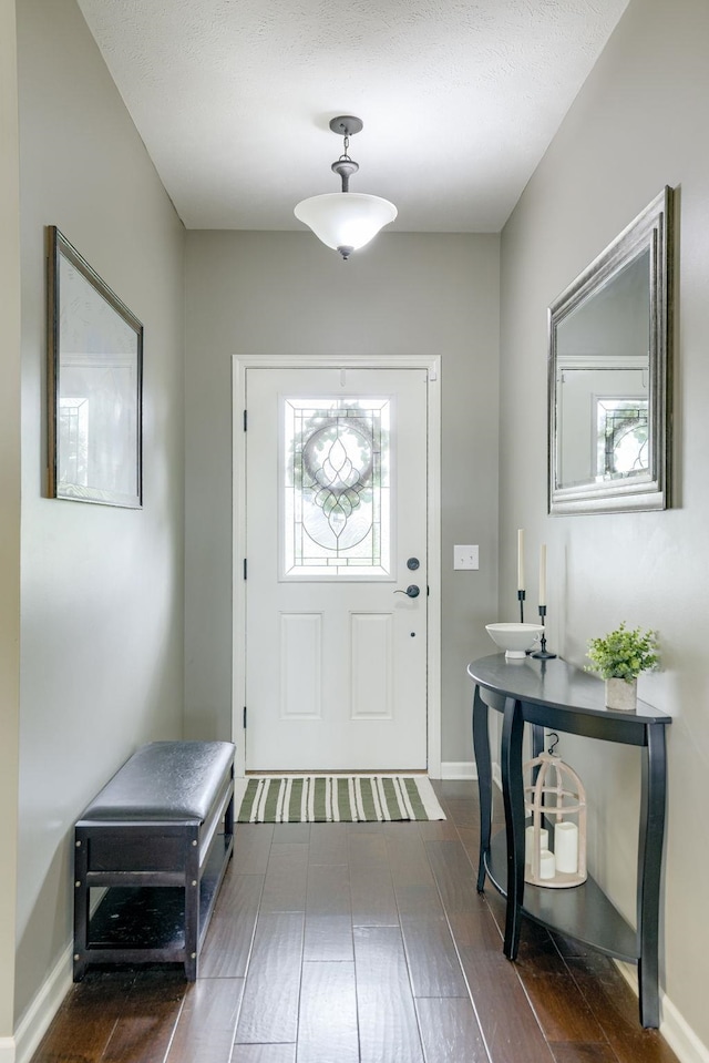 2206 Alexandra Rd, Papillion, NE 68133 - entrance foyer featuring dark wood-style flooring and baseboards