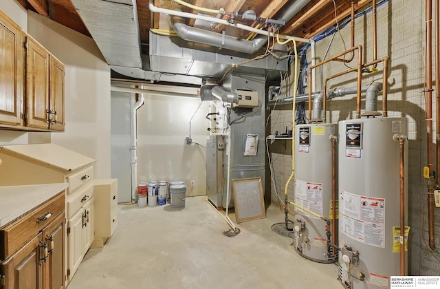 17616 Englewood St, Omaha, NE 68135 - utility room with water heater and heating unit
