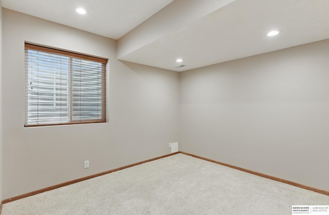 17616 Englewood St, Omaha, NE 68135 - carpeted spare room with baseboards and recessed lighting