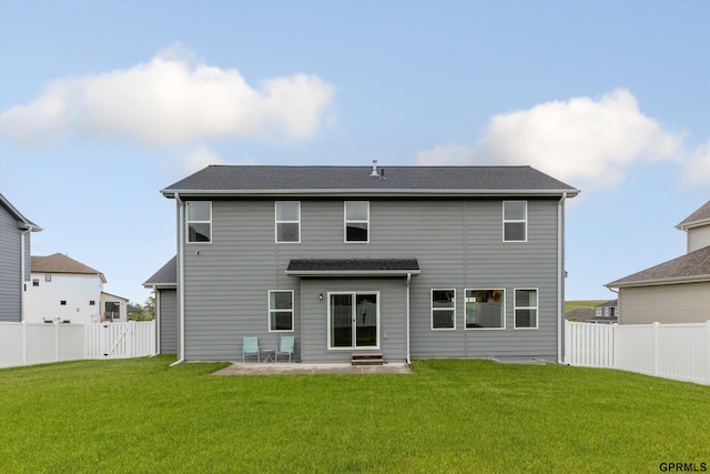 17312 Potter St, Bennington, NE 68005 - rear view of house with a patio
