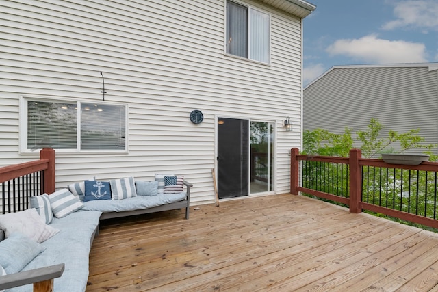 3003 Sheridan Rd, Bellevue, NE 68123 - wooden deck featuring an outdoor hangout area